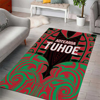 Aotearoa Tuhoe Area Rug Maori Pattern New Zealand DT05 - Polynesian Pride