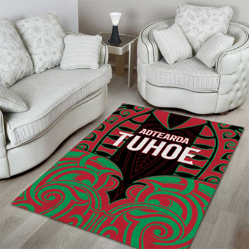 Aotearoa Tuhoe Area Rug Maori Pattern New Zealand DT05 - Polynesian Pride