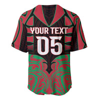 Custom Aotearoa Tuhoe Baseball Jersey Maori Pattern New Zealand - Polynesian Pride