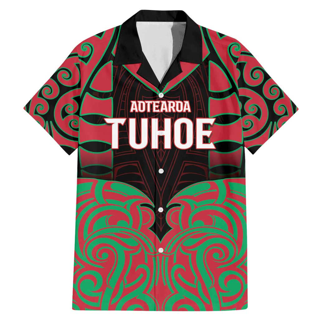 Custom Aotearoa Tuhoe Family Matching Mermaid Dress and Hawaiian Shirt Maori Pattern New Zealand - Polynesian Pride