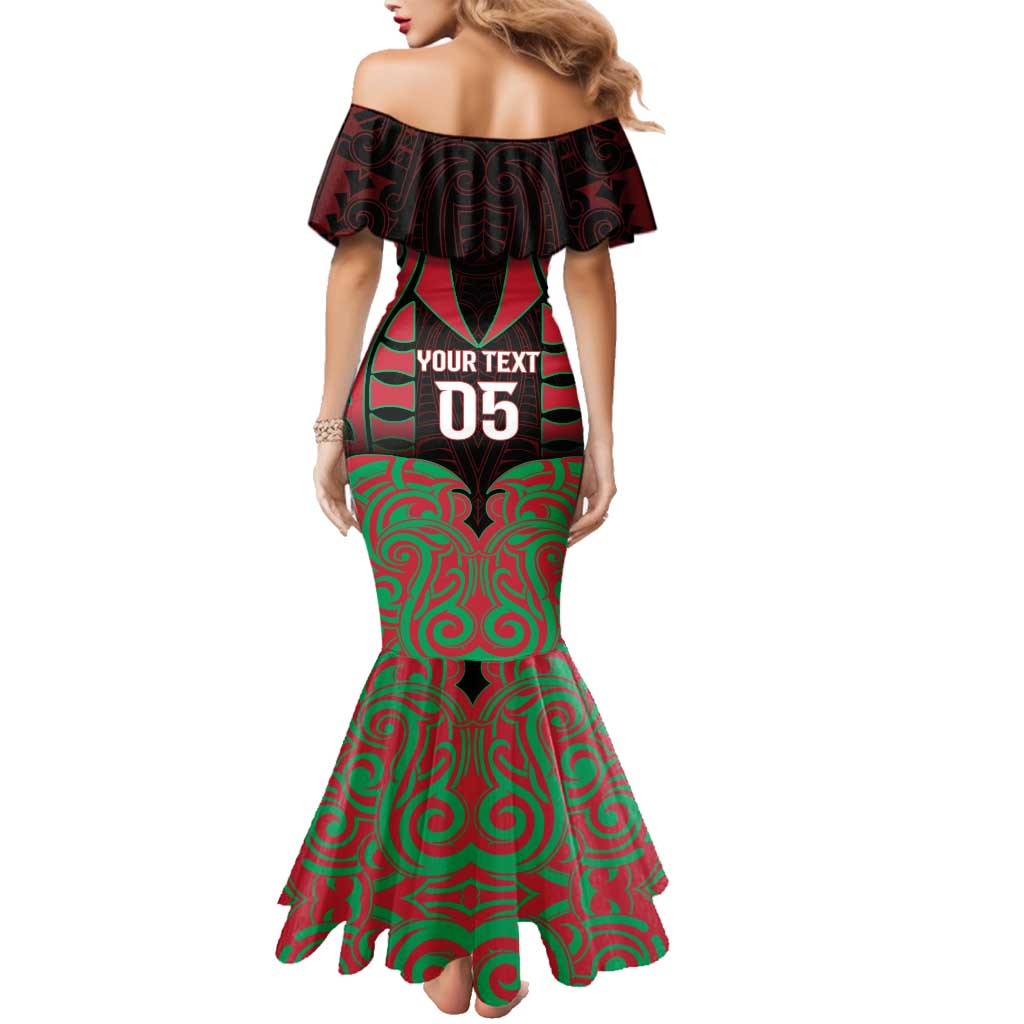 Custom Aotearoa Tuhoe Family Matching Mermaid Dress and Hawaiian Shirt Maori Pattern New Zealand - Polynesian Pride