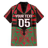 Custom Aotearoa Tuhoe Family Matching Short Sleeve Bodycon Dress and Hawaiian Shirt Maori Pattern New Zealand - Polynesian Pride