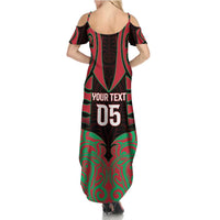 Custom Aotearoa Tuhoe Family Matching Summer Maxi Dress and Hawaiian Shirt Maori Pattern New Zealand - Polynesian Pride