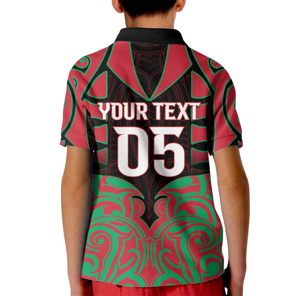 Custom Aotearoa Tuhoe Kid Polo Shirt Maori Pattern New Zealand - Polynesian Pride