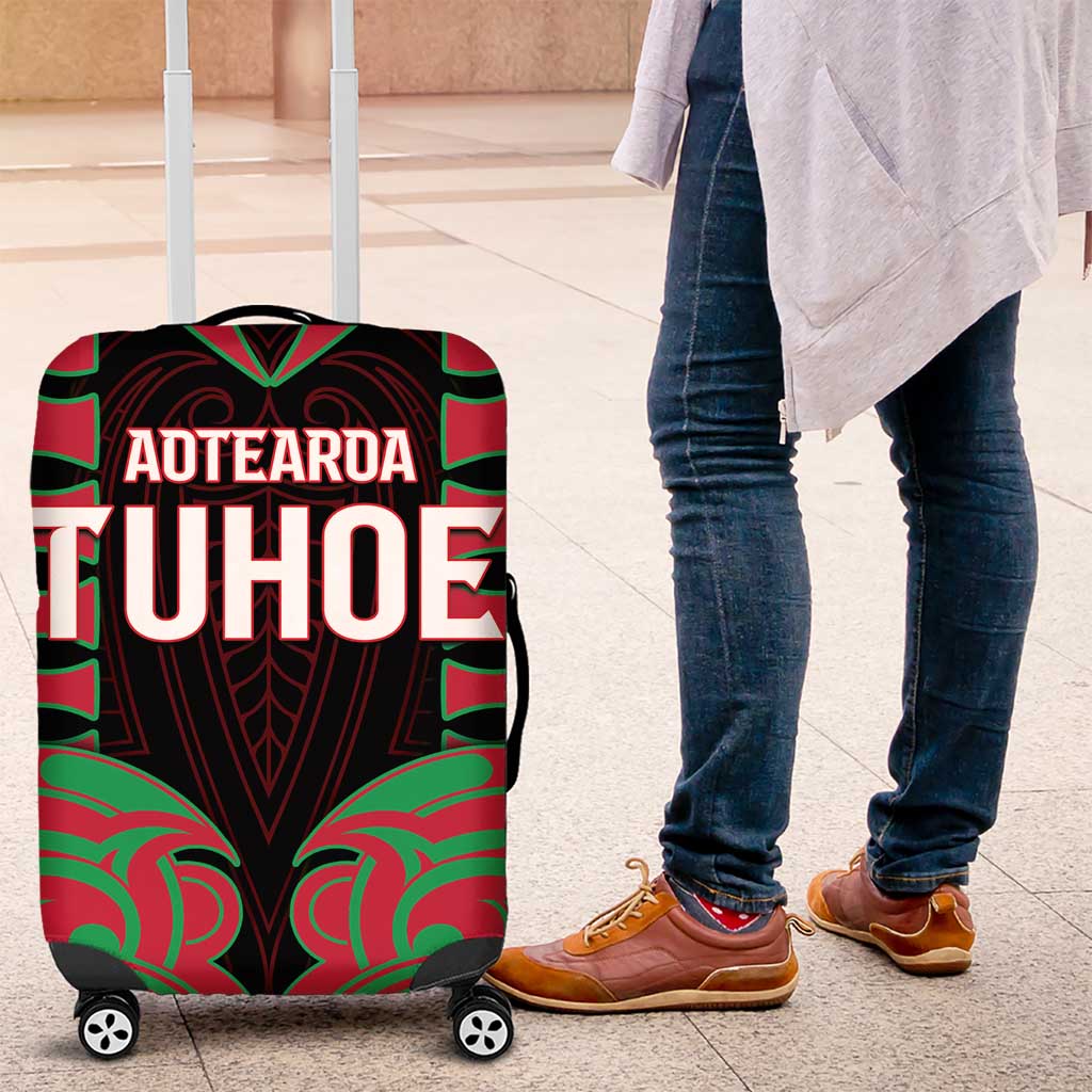 Aotearoa Tuhoe Luggage Cover Maori Pattern New Zealand - Polynesian Pride