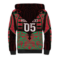 Custom Aotearoa Tuhoe Sherpa Hoodie Maori Pattern New Zealand - Polynesian Pride