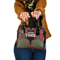 Aotearoa Tuhoe Shoulder Handbag Maori Pattern New Zealand DT05 One Size Red - Polynesian Pride
