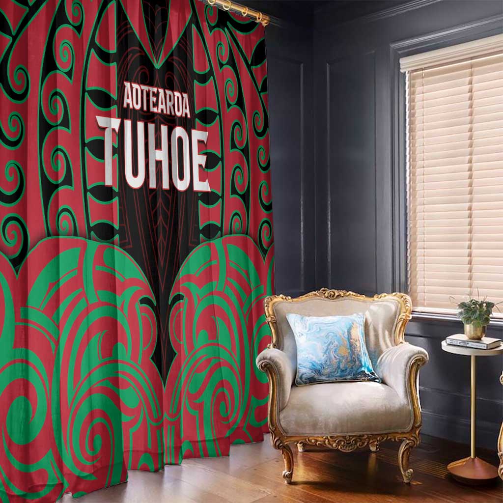 Aotearoa Tuhoe Window Curtain Maori Pattern New Zealand DT05 - Polynesian Pride