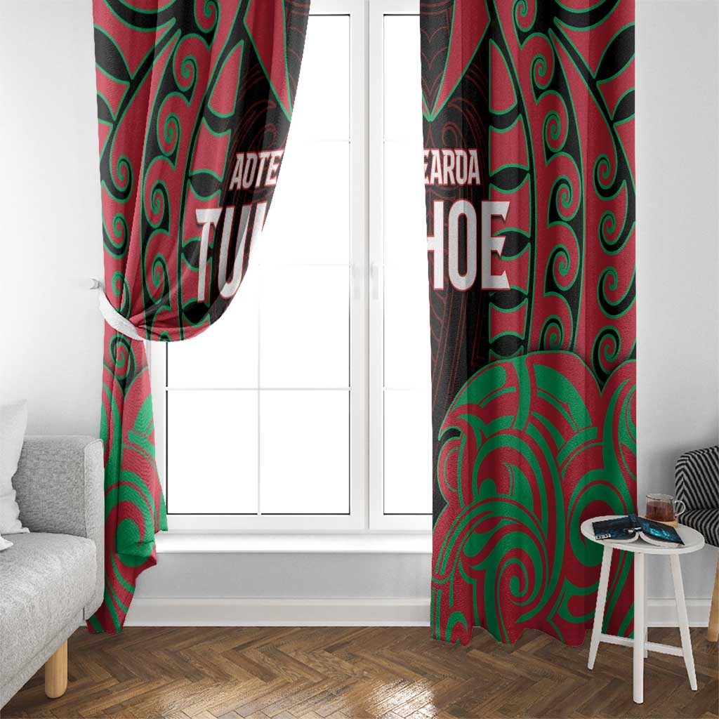 Aotearoa Tuhoe Window Curtain Maori Pattern New Zealand DT05 - Polynesian Pride