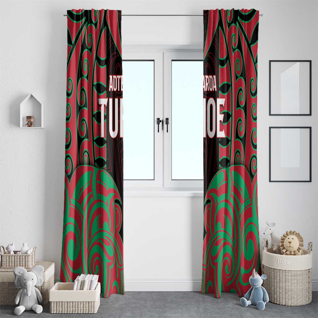 Aotearoa Tuhoe Window Curtain Maori Pattern New Zealand DT05 - Polynesian Pride