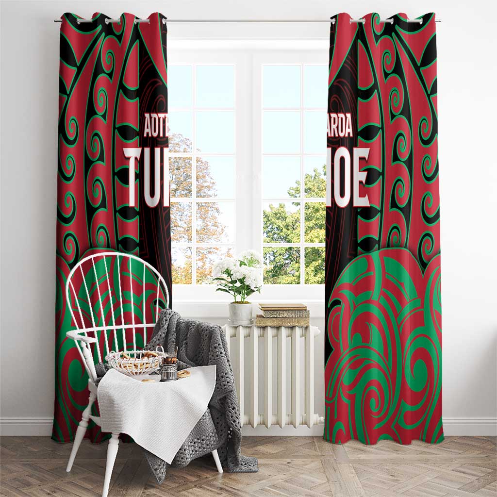 Aotearoa Tuhoe Window Curtain Maori Pattern New Zealand DT05 - Polynesian Pride