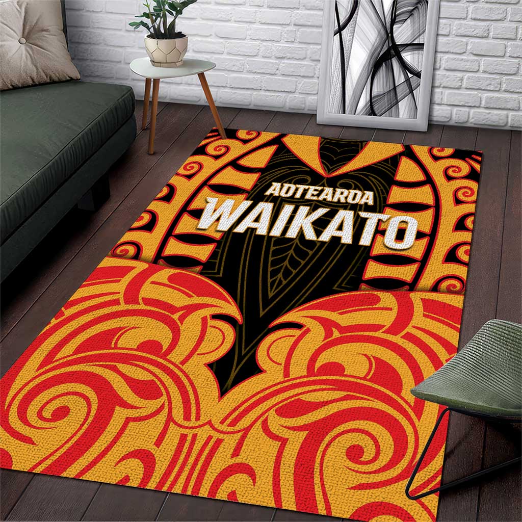 Aotearoa Waikato Area Rug Maori Pattern New Zealand - Polynesian Pride