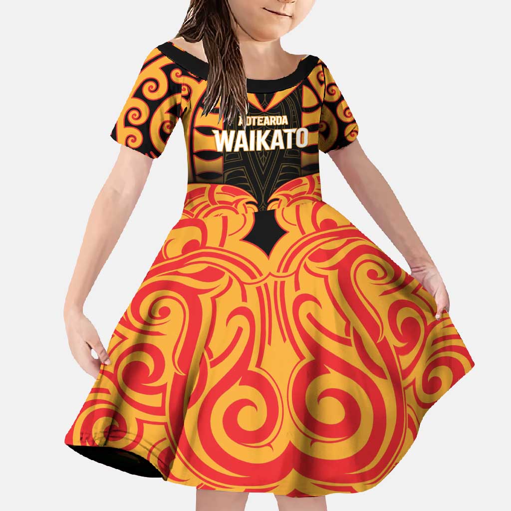 Custom Aotearoa Waikato Family Matching Mermaid Dress and Hawaiian Shirt Maori Pattern New Zealand - Polynesian Pride