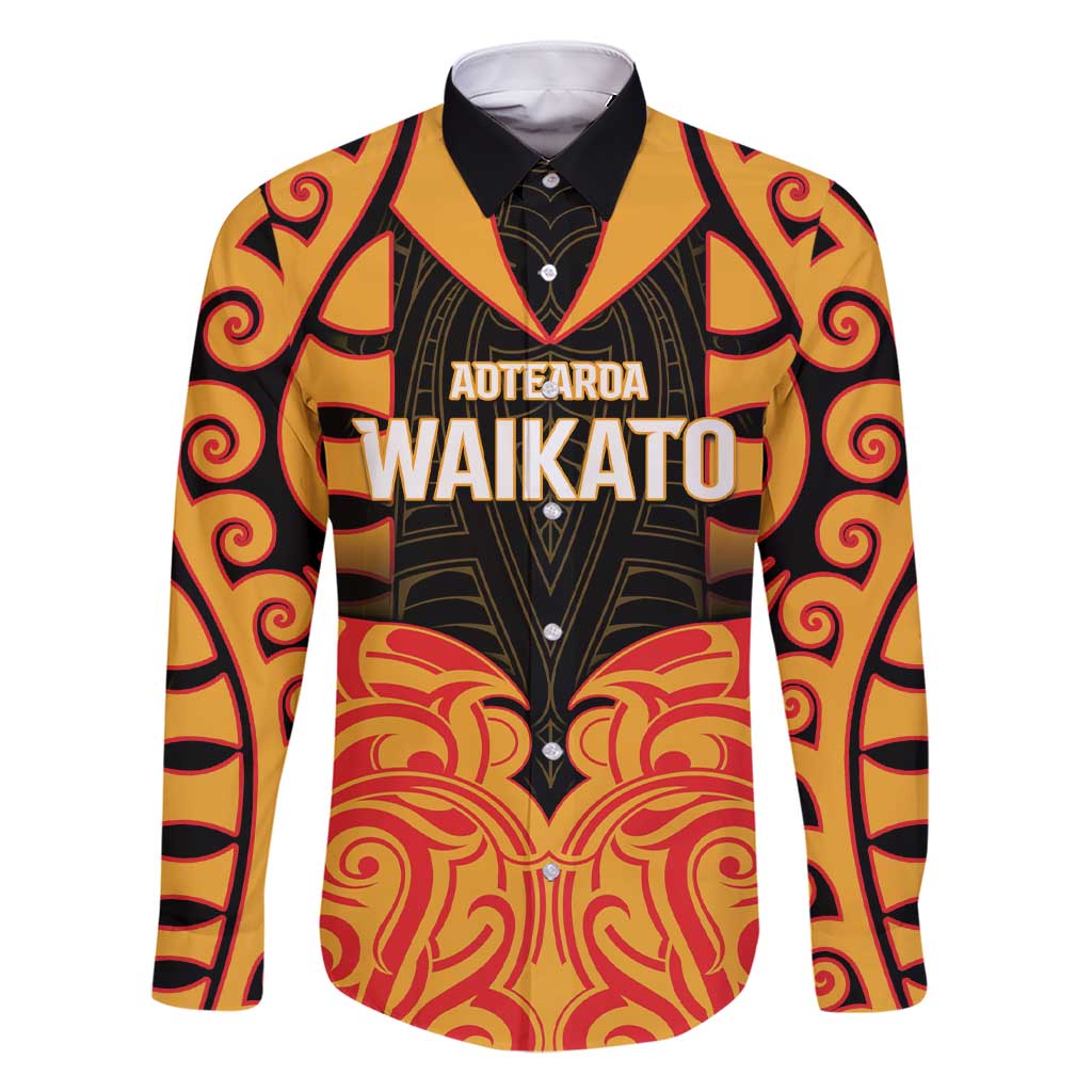 Custom Aotearoa Waikato Family Matching Short Sleeve Bodycon Dress and Hawaiian Shirt Maori Pattern New Zealand - Polynesian Pride