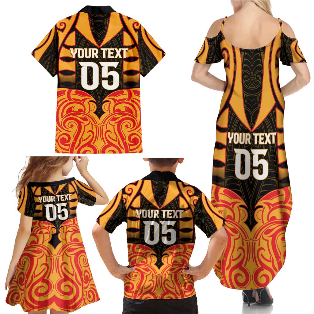 Custom Aotearoa Waikato Family Matching Summer Maxi Dress and Hawaiian Shirt Maori Pattern New Zealand - Polynesian Pride