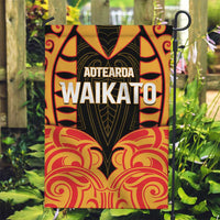 Aotearoa Waikato Garden Flag Maori Pattern New Zealand - Polynesian Pride