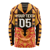 Custom Aotearoa Waikato Long Sleeve Shirt Maori Pattern New Zealand - Polynesian Pride