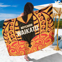 Aotearoa Waikato Sarong Maori Pattern New Zealand DT05 One Size 44 x 66 inches Orange - Polynesian Pride
