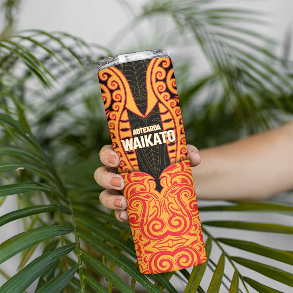 Custom Aotearoa Waikato Skinny Tumbler Maori Pattern New Zealand DT05 - Polynesian Pride