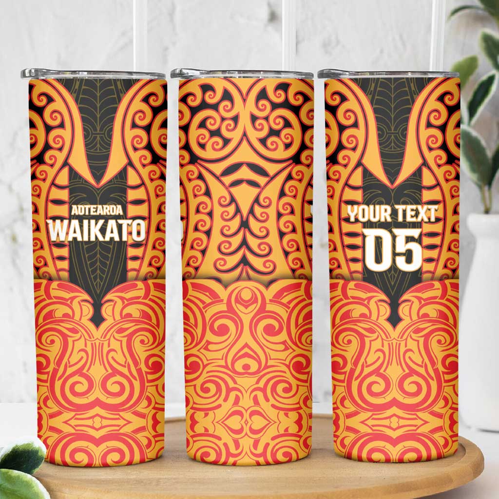 Custom Aotearoa Waikato Skinny Tumbler Maori Pattern New Zealand DT05 - Polynesian Pride