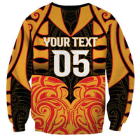 Custom Aotearoa Waikato Sweatshirt Maori Pattern New Zealand - Polynesian Pride