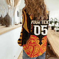 Custom Aotearoa Waikato Women Casual Shirt Maori Pattern New Zealand DT05 - Polynesian Pride