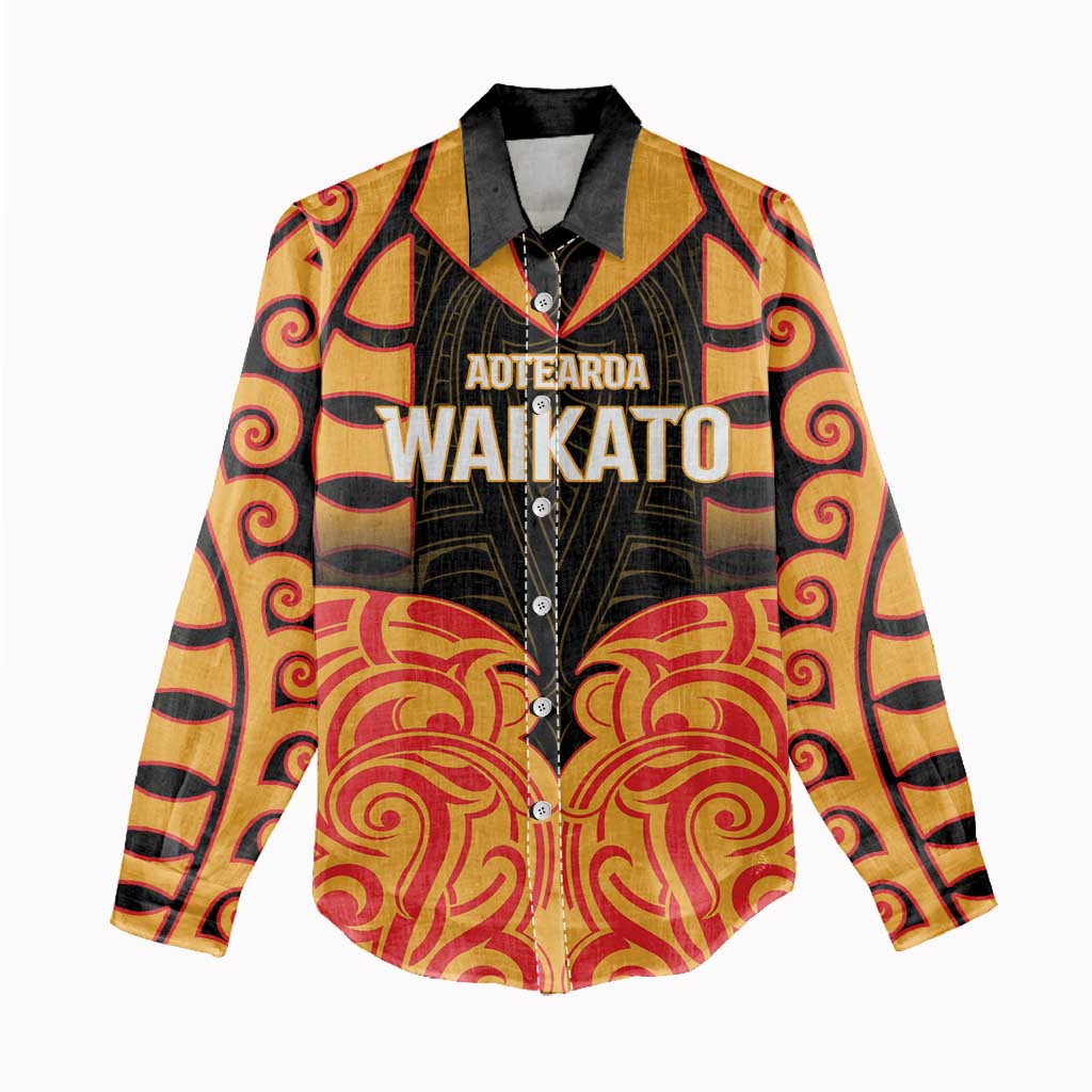 Custom Aotearoa Waikato Women Casual Shirt Maori Pattern New Zealand DT05 - Polynesian Pride