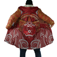 Tonga King's Birthday Cloak Gold Royal Crown Tribal Patterns