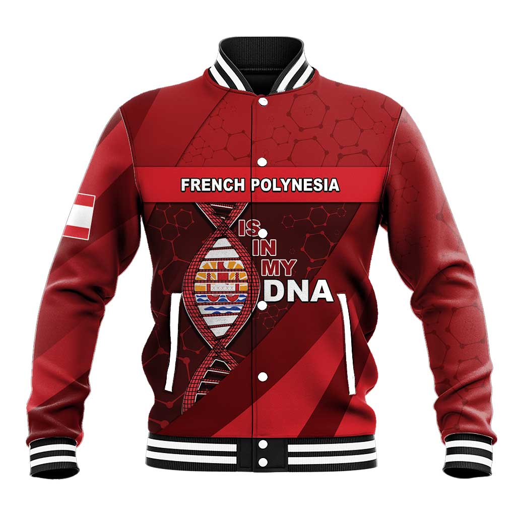 French Polynesia Is In My DNA Baseball Jacket - Polynesian Pride