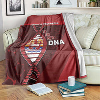 French Polynesia Is In My DNA Blanket DT05 Red - Polynesian Pride