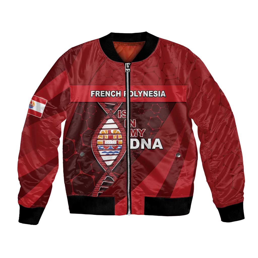 French Polynesia Is In My DNA Bomber Jacket DT05 Unisex Red - Polynesian Pride