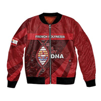 French Polynesia Is In My DNA Bomber Jacket DT05 Unisex Red - Polynesian Pride