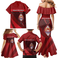 French Polynesia Is In My DNA Family Matching Mermaid Dress and Hawaiian Shirt DT05 - Polynesian Pride