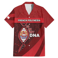 French Polynesia Is In My DNA Family Matching Mermaid Dress and Hawaiian Shirt DT05 Dad's Shirt - Short Sleeve Red - Polynesian Pride