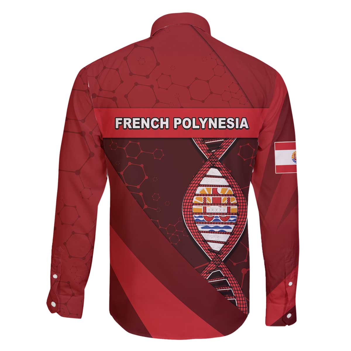 French Polynesia Is In My DNA Family Matching Off The Shoulder Long Sleeve Dress and Hawaiian Shirt - Polynesian Pride