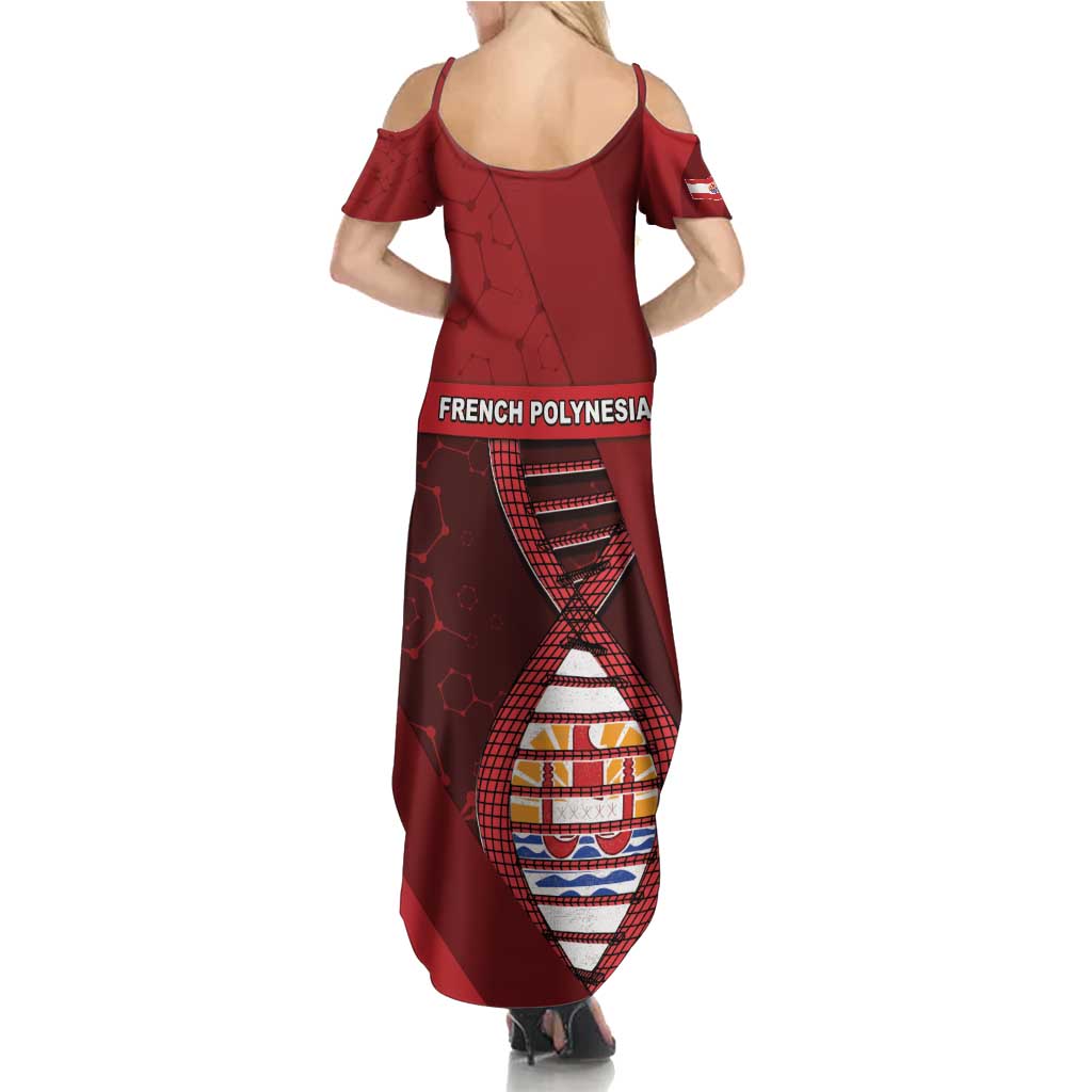 French Polynesia Is In My DNA Family Matching Summer Maxi Dress and Hawaiian Shirt DT05 - Polynesian Pride