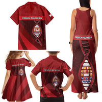 French Polynesia Is In My DNA Family Matching Tank Maxi Dress and Hawaiian Shirt DT05 - Polynesian Pride