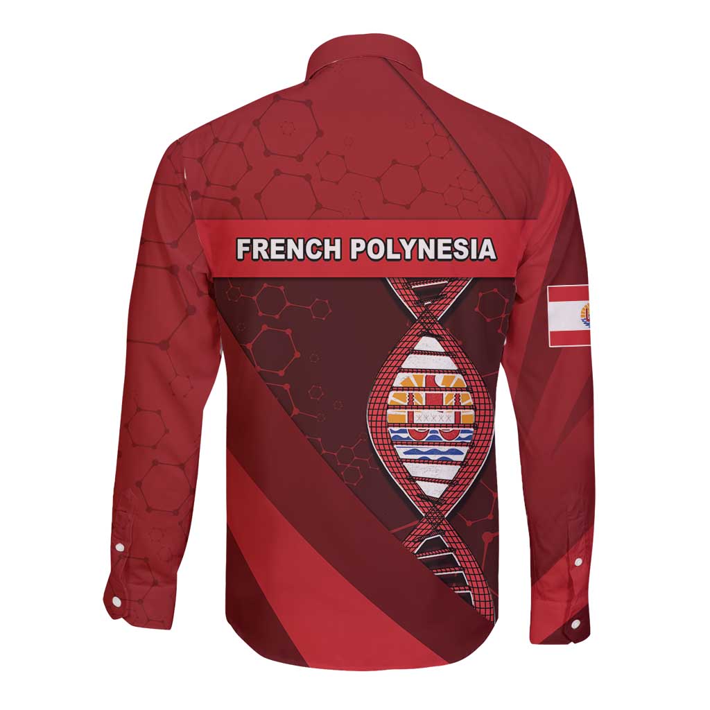 French Polynesia Is In My DNA Long Sleeve Button Shirt DT05 - Polynesian Pride