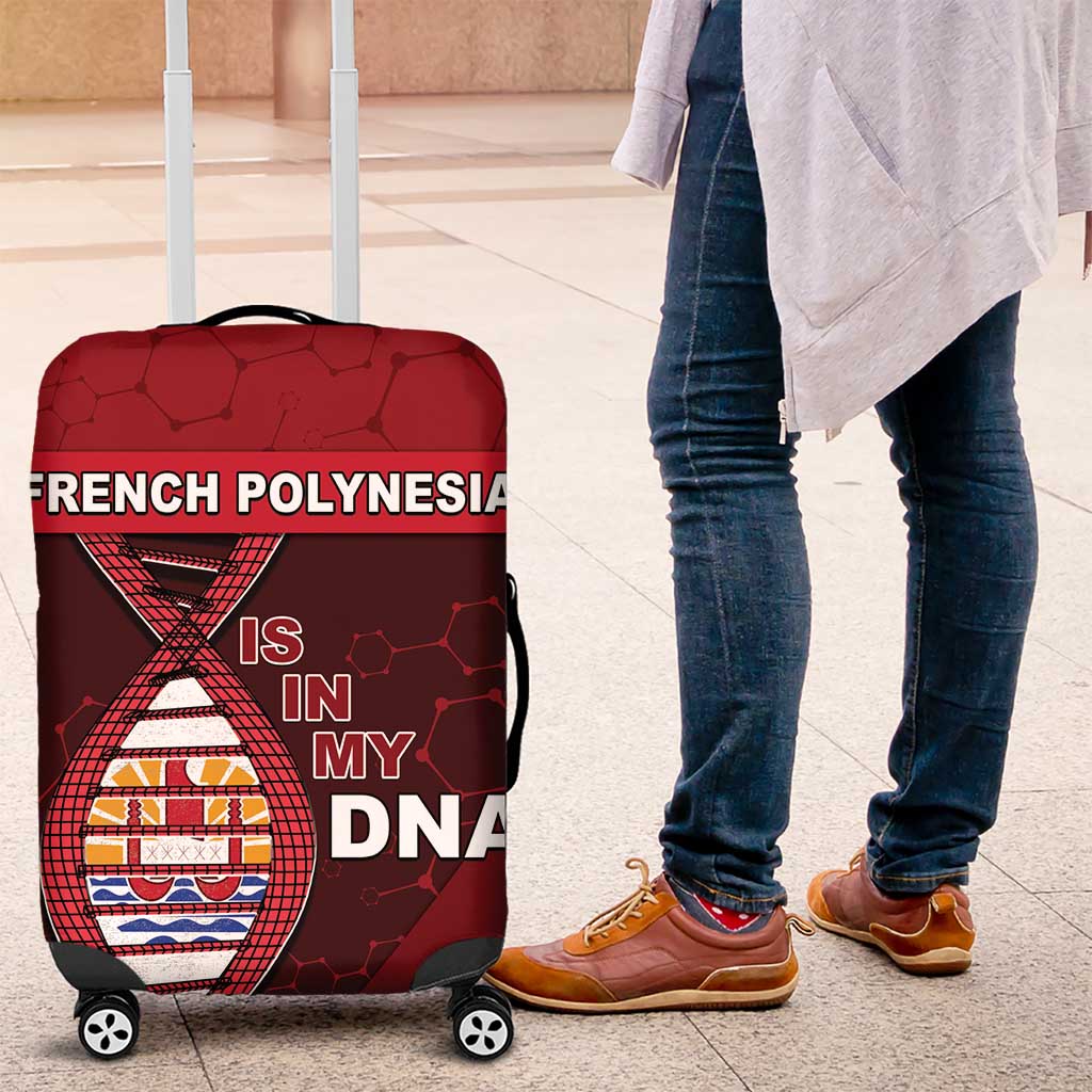 French Polynesia Is In My DNA Luggage Cover - Polynesian Pride