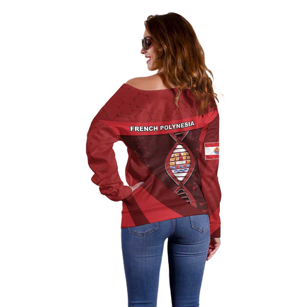 French Polynesia Is In My DNA Off Shoulder Sweater DT05 - Polynesian Pride