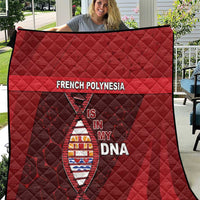French Polynesia Is In My DNA Quilt DT05 Red - Polynesian Pride