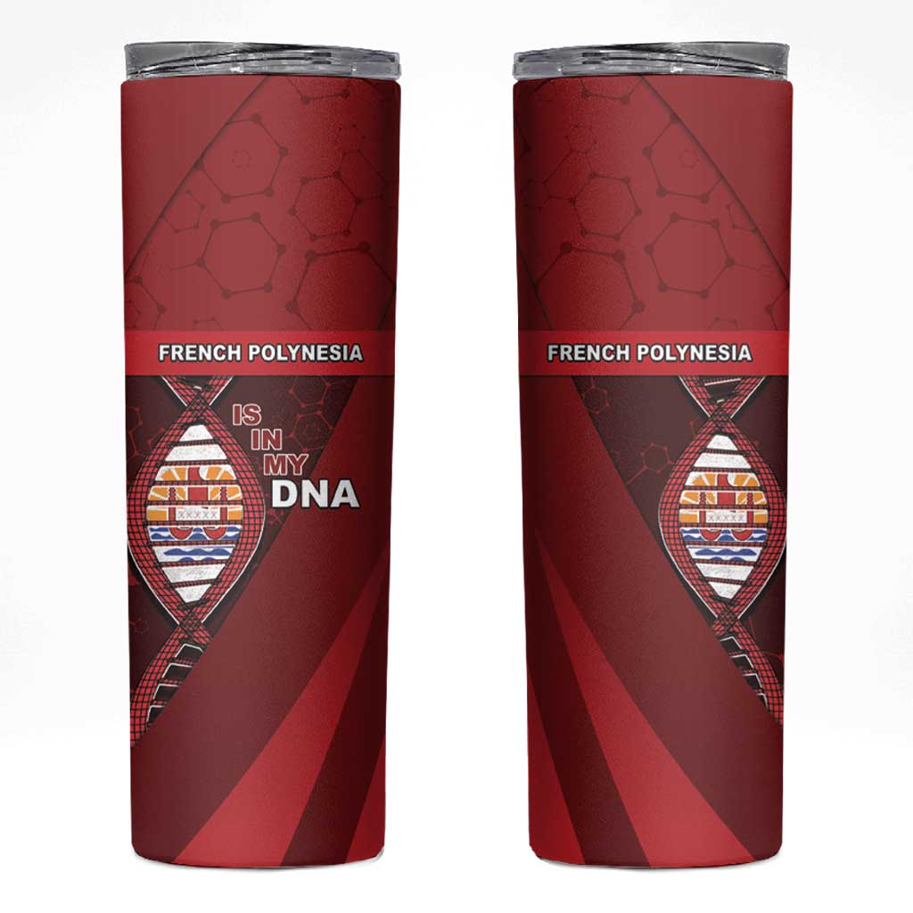 French Polynesia Is In My DNA Skinny Tumbler DT05 Red - Polynesian Pride