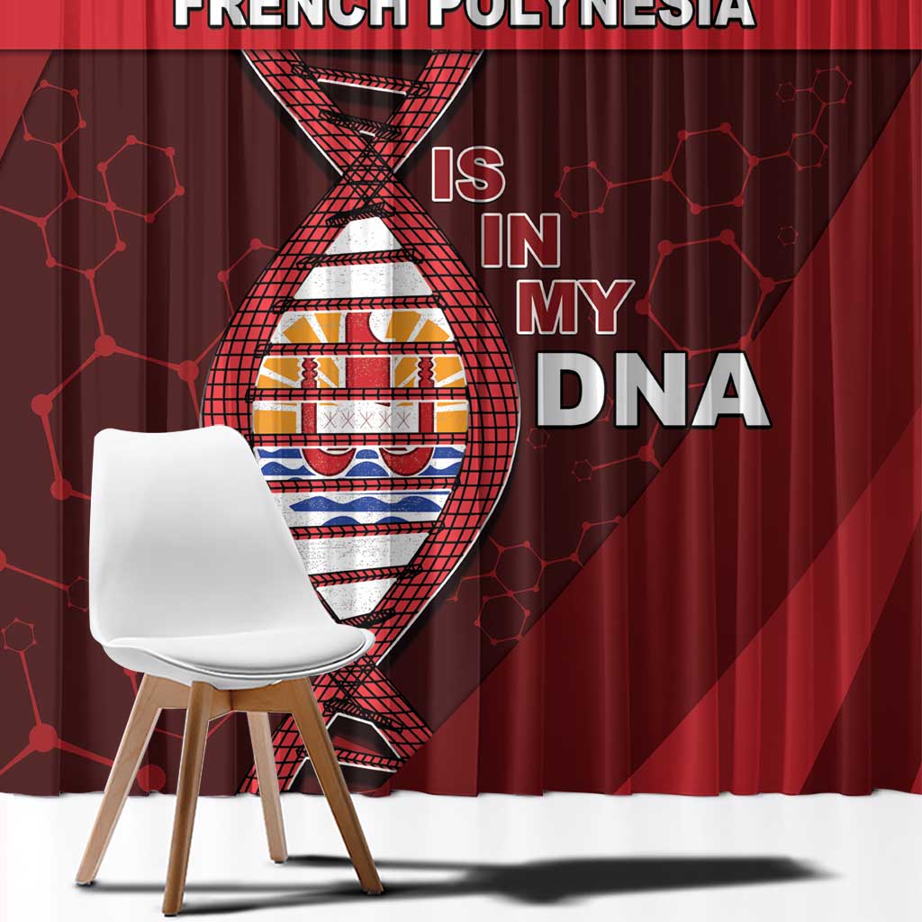 French Polynesia Is In My DNA Window Curtain DT05 - Polynesian Pride