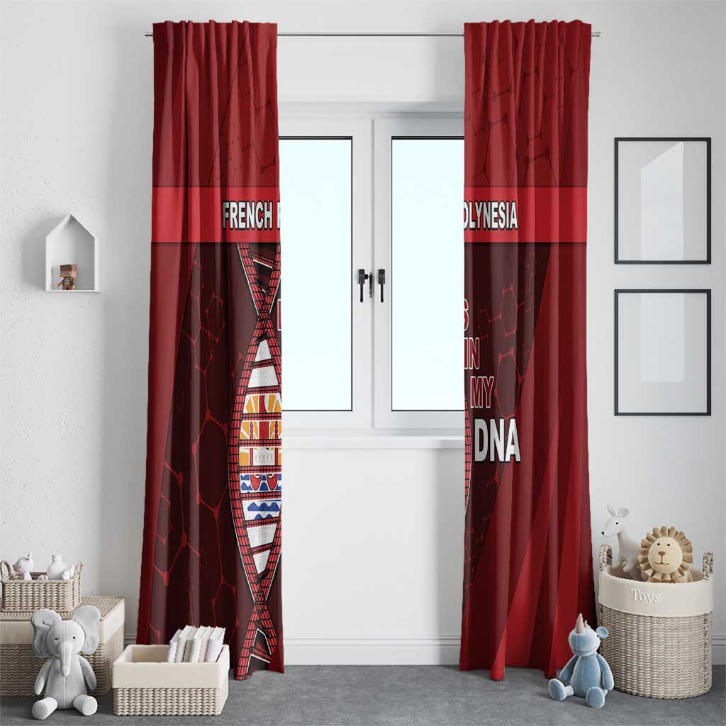 French Polynesia Is In My DNA Window Curtain DT05 - Polynesian Pride