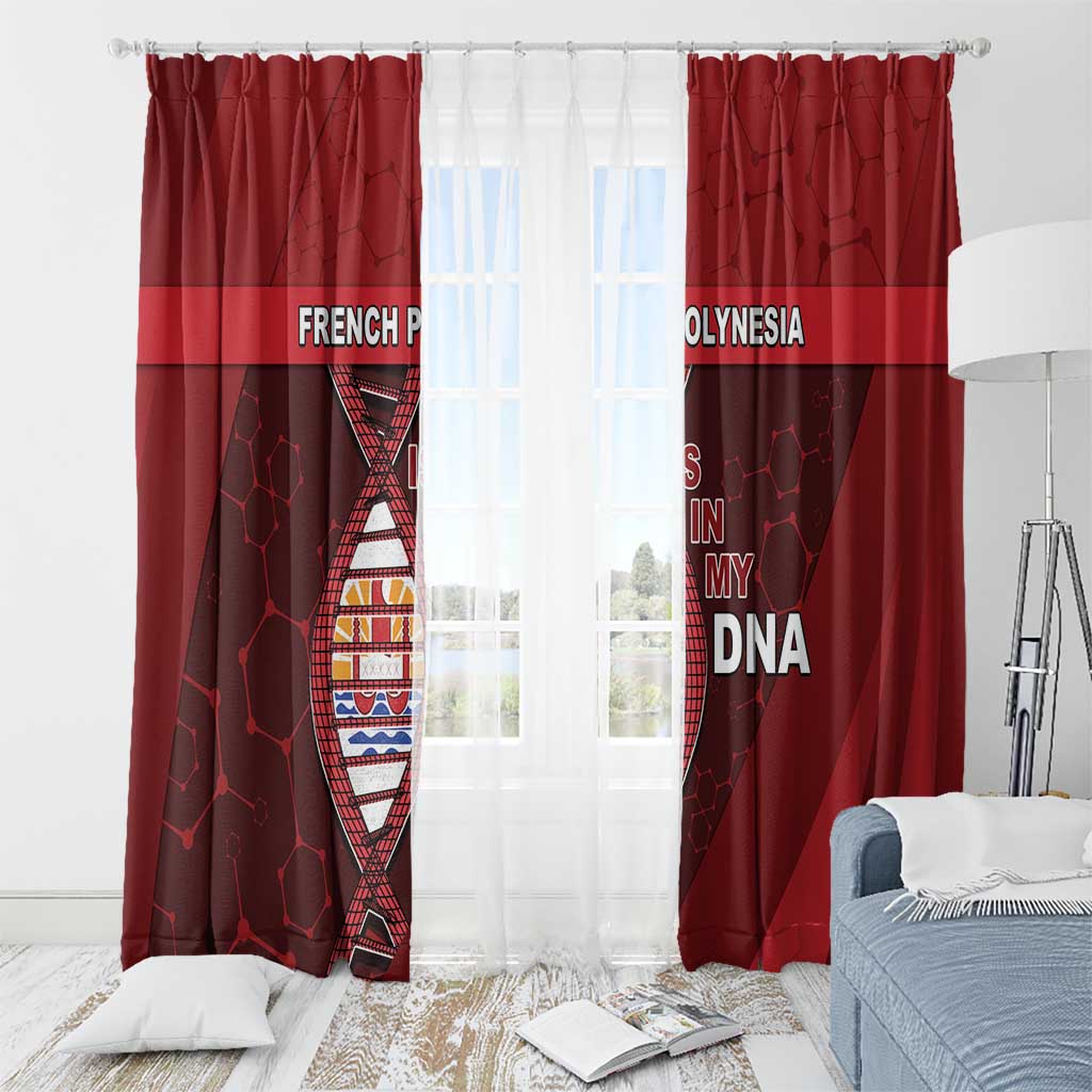 French Polynesia Is In My DNA Window Curtain DT05 - Polynesian Pride