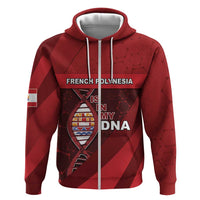 French Polynesia Is In My DNA Zip Hoodie DT05 Zip Hoodie Red - Polynesian Pride