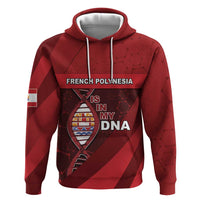 French Polynesia Is In My DNA Zip Hoodie DT05 Pullover Hoodie Red - Polynesian Pride