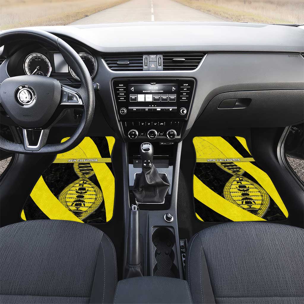 New Caledonia Is In My DNA Car Mats DT05 Set 2pcs - Front Yellow - Polynesian Pride