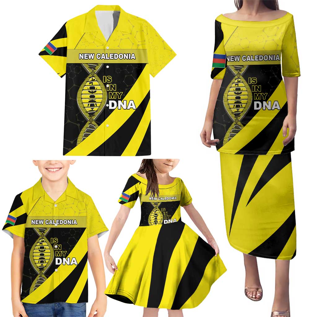 New Caledonia Is In My DNA Family Matching Puletasi and Hawaiian Shirt - Polynesian Pride