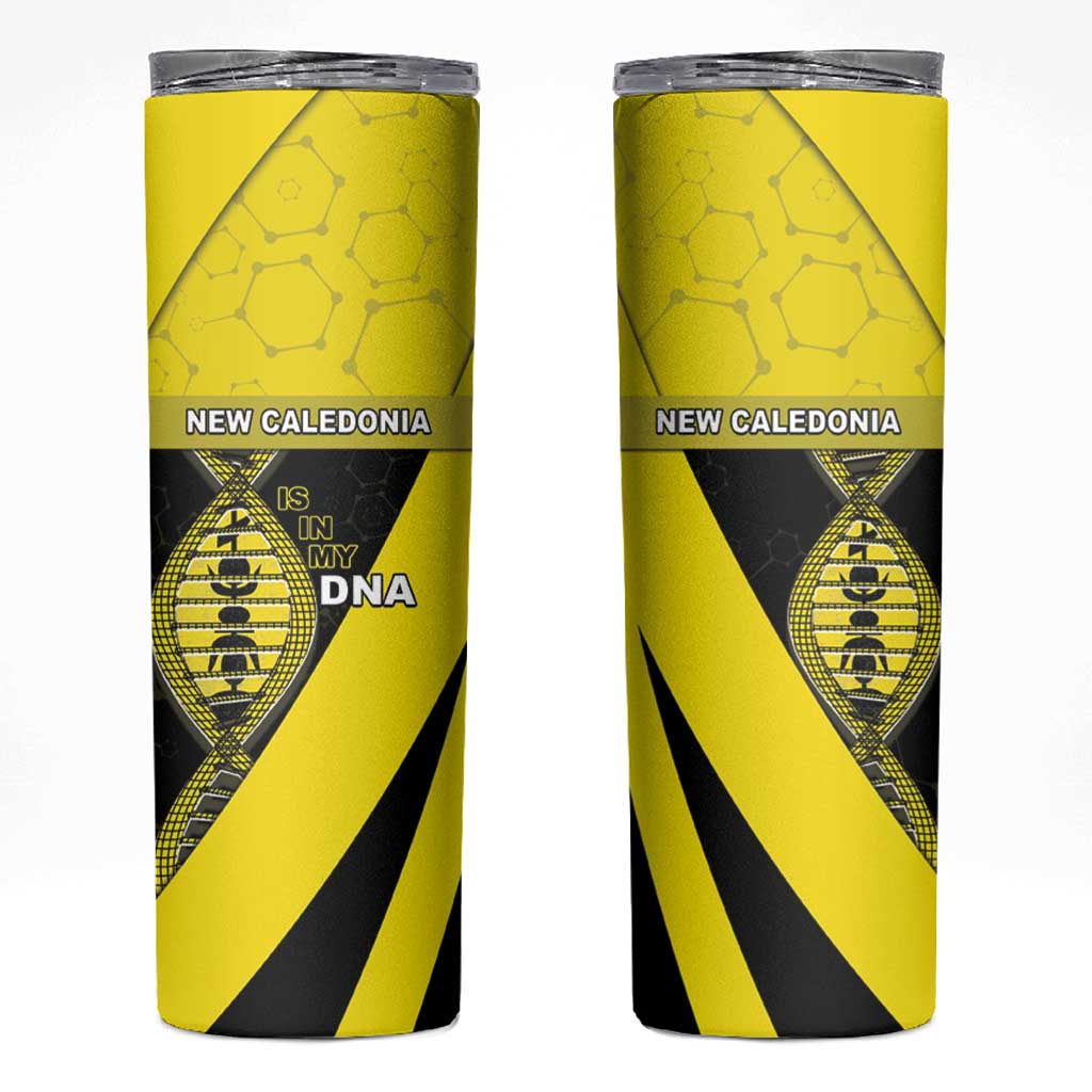 New Caledonia Is In My DNA Skinny Tumbler DT05 Yellow - Polynesian Pride